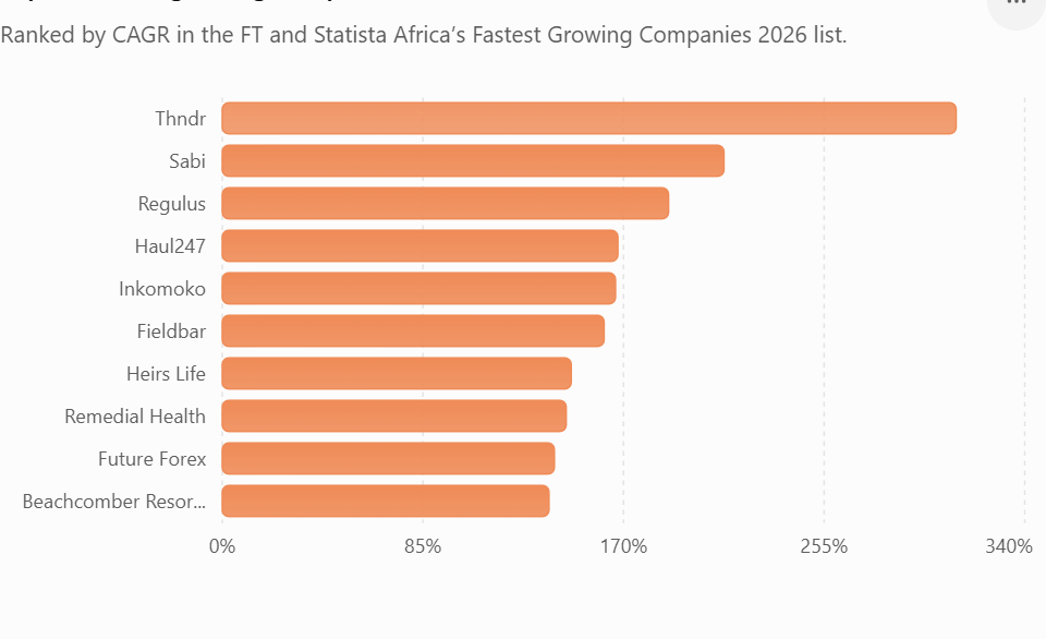 Top 10 Fastest Growing Companies in Africa, According to the Financial Times and Statista